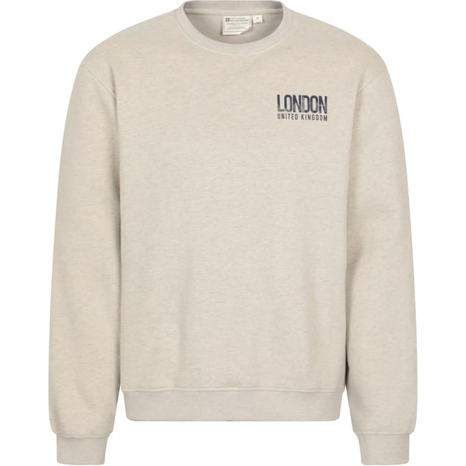 Mountain Warehouse Heren Sweatshirt Regionaal Londen (Crème)