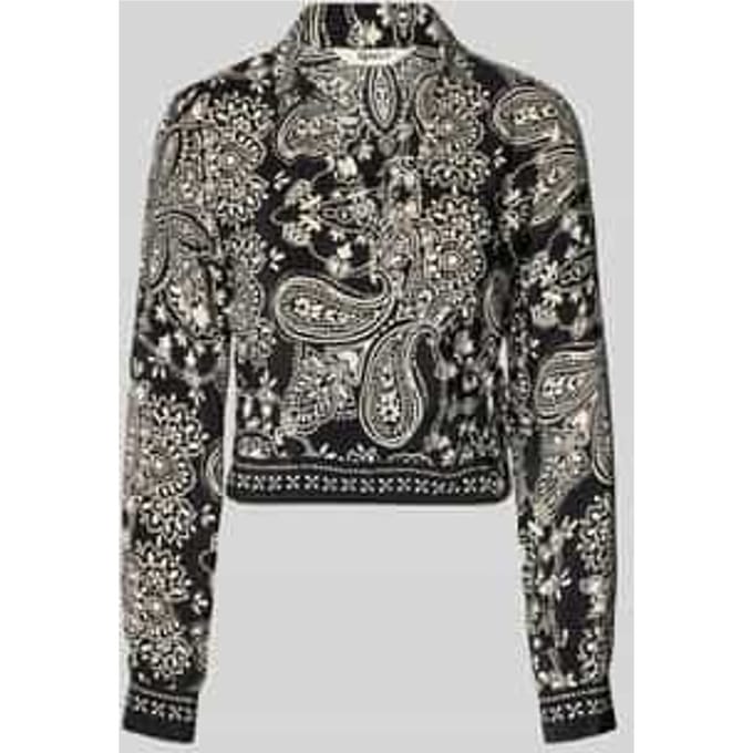 Shaped fit blouse van pure viscose Model 'LEMZA'