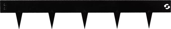 Talen Tools - Borderrand - Kantopsluiting - Zwarte coating - Koppelbaar - 100 x 7,5 cm