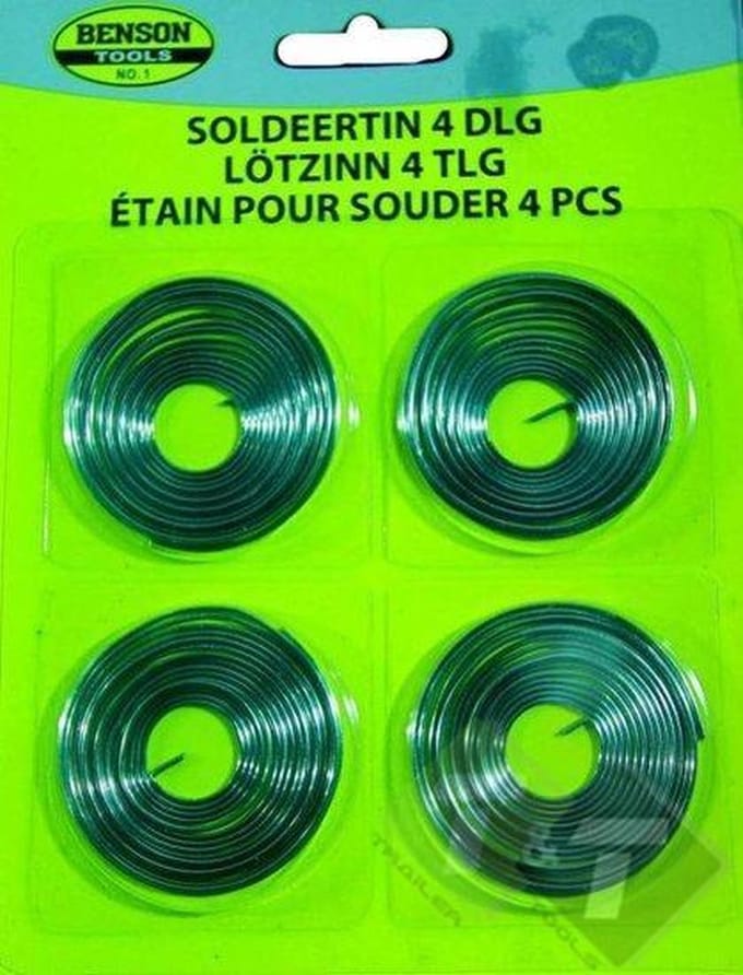 Soldeertin, 4 delig