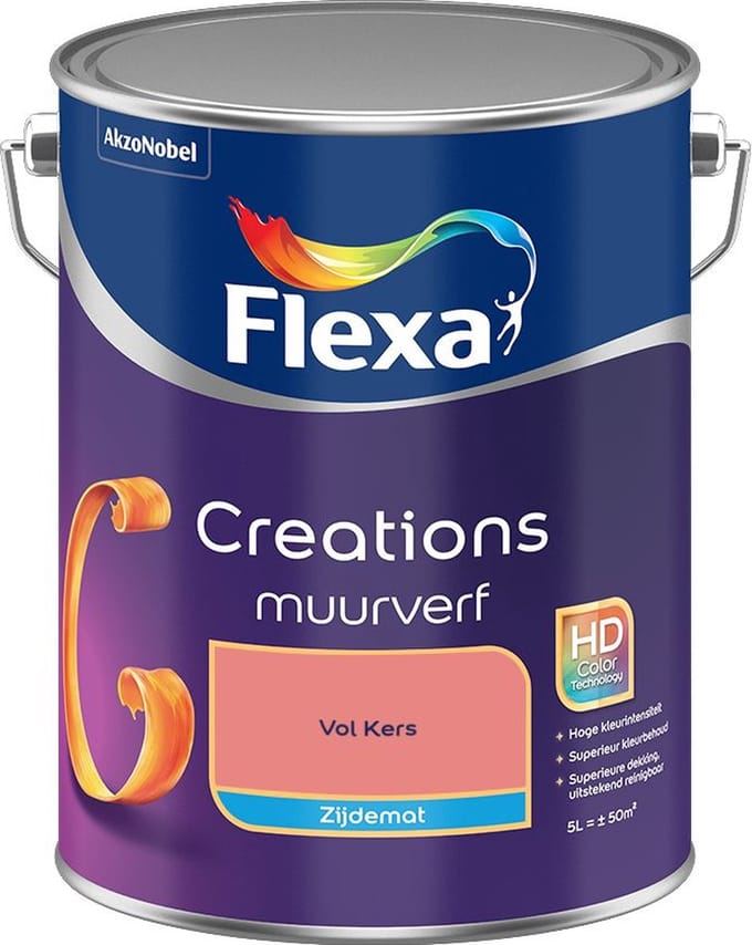 Flexa - Creations Muurverf Zijdemat - Vol Kers - Mengverf - 5 L