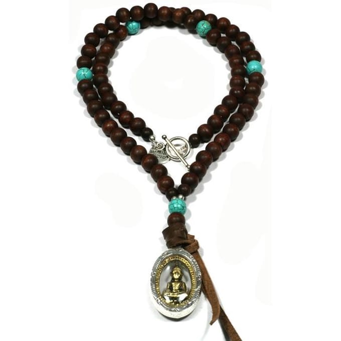 Heaven Eleven Men - heren - ketting - Buddha - Glass