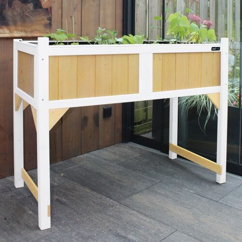 AXI Kweektafel met gronddoek Bruin/wit - Binnenzijde bekleed met geperforeerde folie