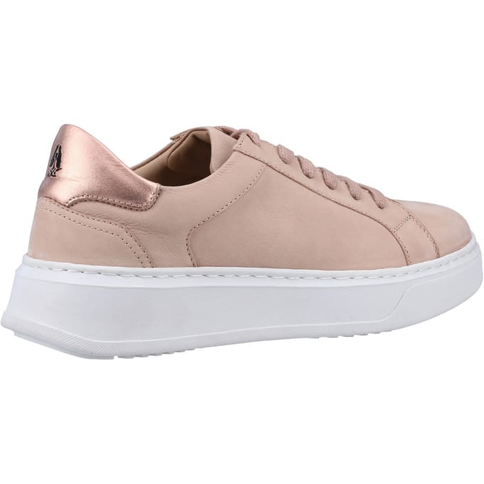 Hush Puppies Camille Leren Damestrainers Blush