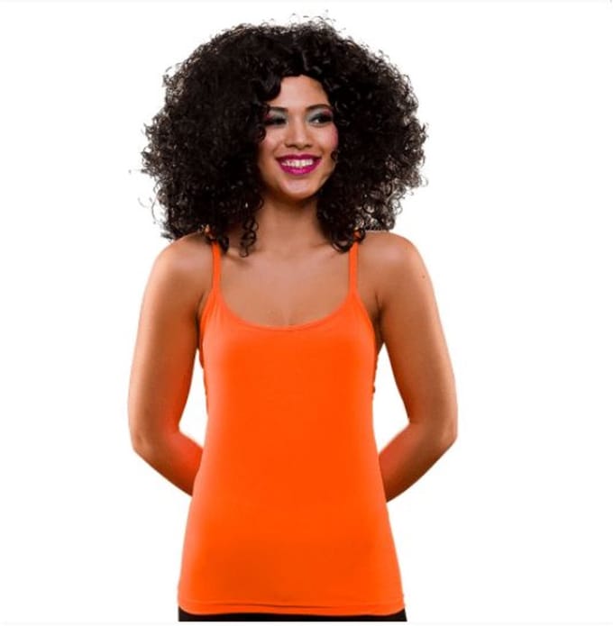 80's Neon oranje topje