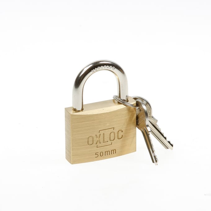 Oxloc Hangslot Mess.Gls. 50mm Gelijksluitend