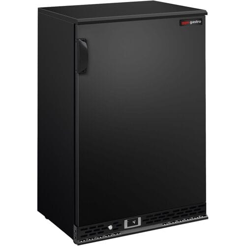 GGM Gastro Barkühlschrank - 600mm - 140 Liter - mit 1 Flügeltür - Schwarz