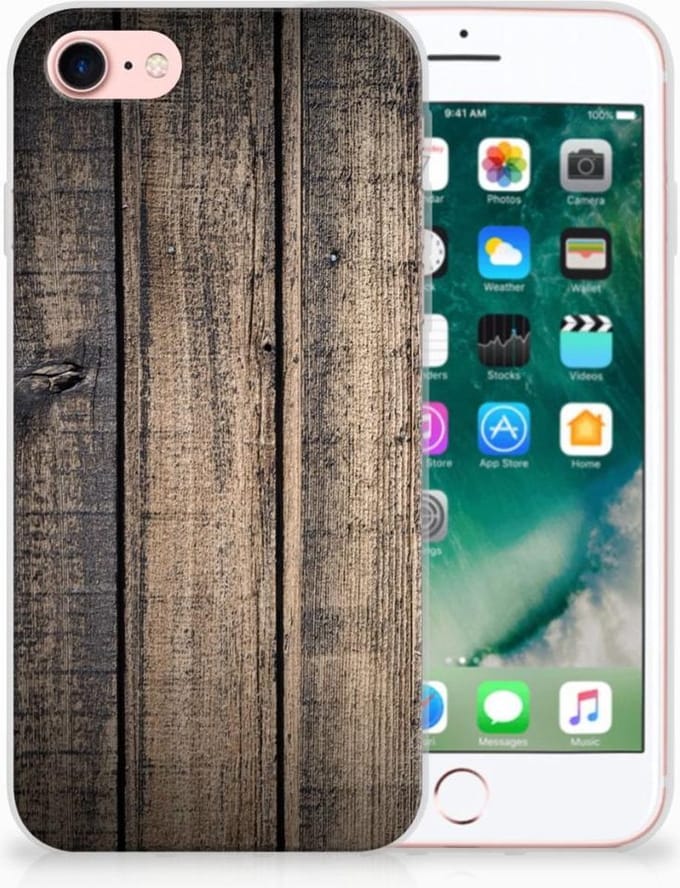 iPhone SE 2022 | SE 2020 | 8 | 7 Bumper Hoesje Steigerhout