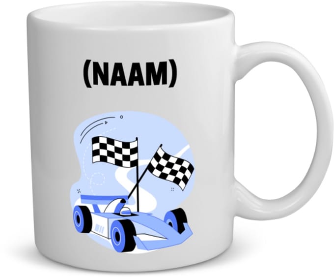 Akyol - formule 1 met eigen naam koffiemok - theemok - Auto rijden - auto liefhebbers - autosport - 350 ML inhoud