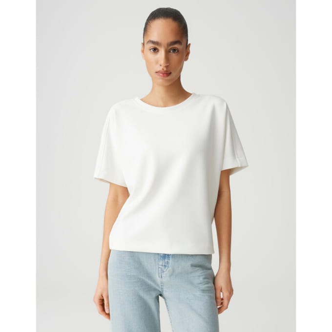 T-shirt van modalmix met ronde hals model 'Gosa'