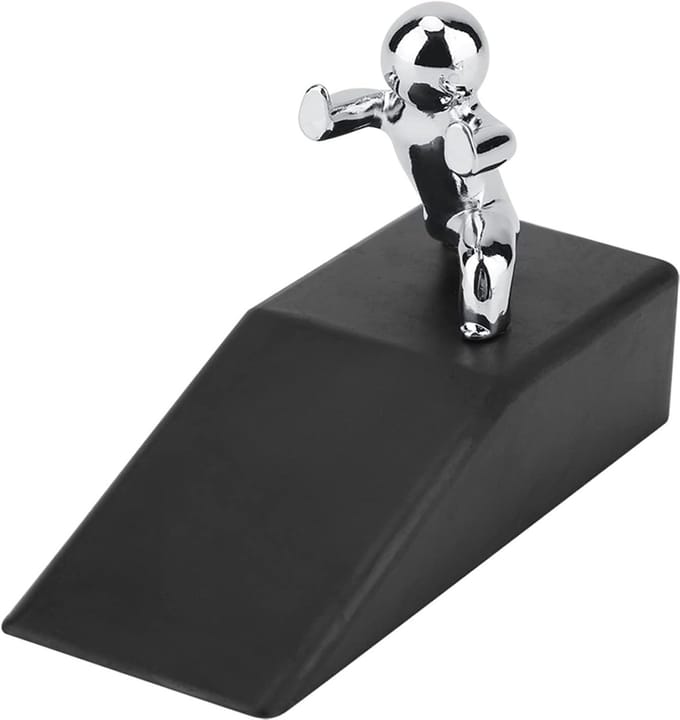 Deurstopper Set - Deurwiggen - Deuren Open Houden - Zinklegering Rubber - 20x14x10 cm - Zwart
