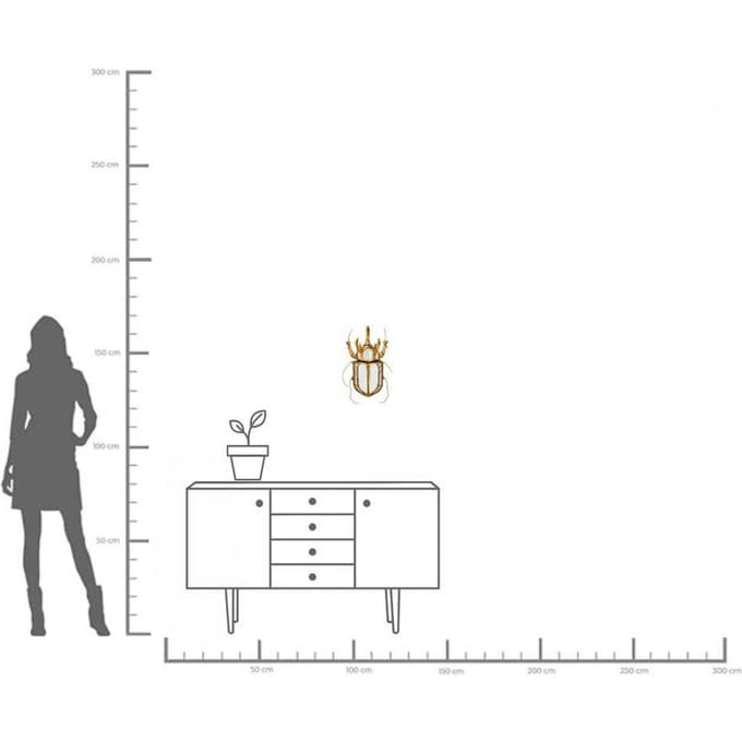 KARE wandobject Kever Spiegel, polyresin, glas, goud