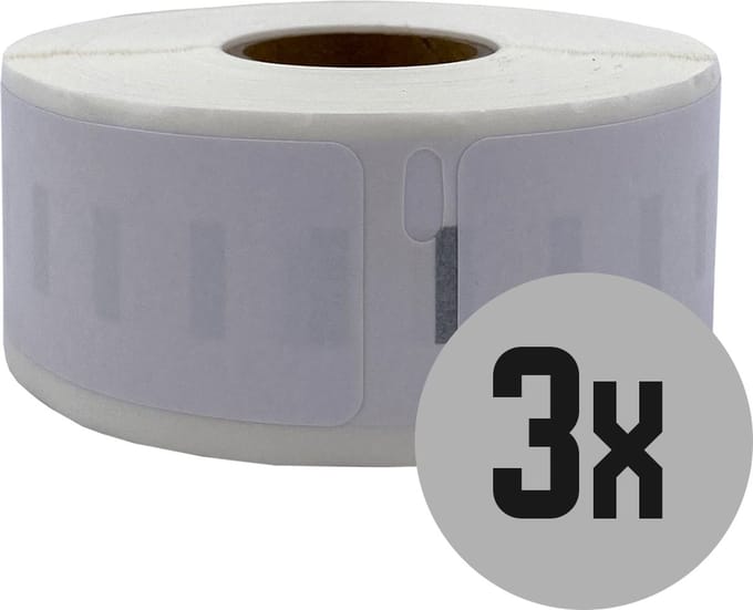 DULA Dymo Compatible labels - Verwijderbaar - Wit - 11352- S0722520 - Etiketten voor retouradres - 3