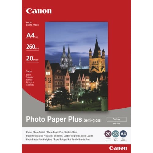 Inkjetpapier Canon SG-201 A4 260gr semi glossy 20 vel