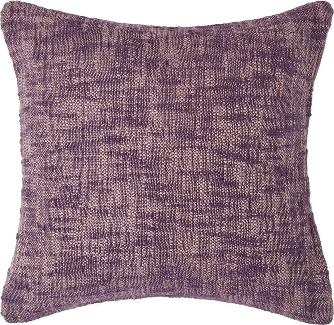 Homescapes Nirvana katoenen kussenhoes, paars, 45 x 45 cm