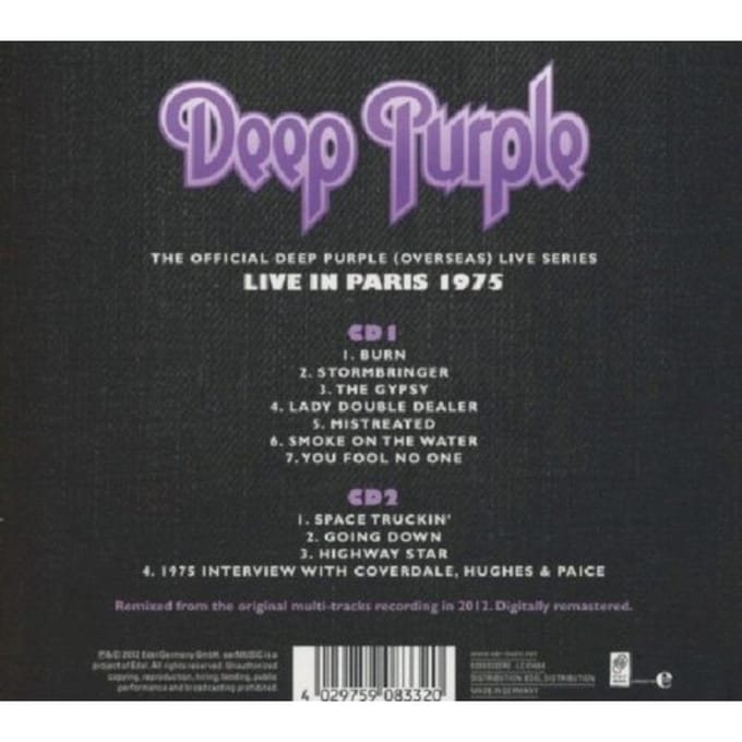 Paris 1975 - Deep Purple