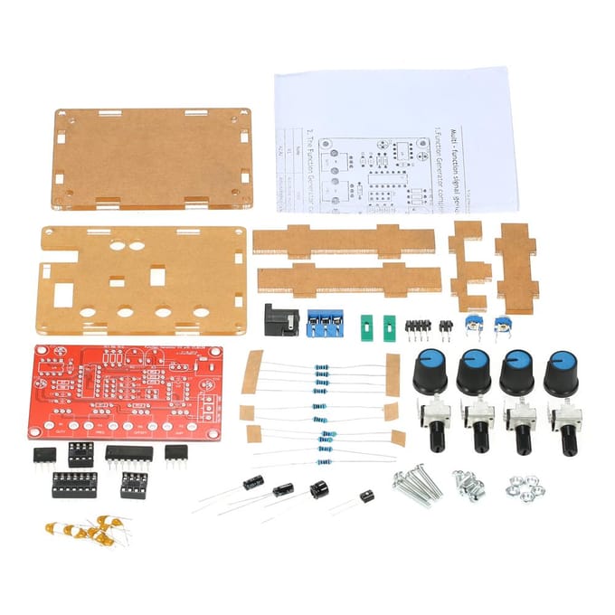 ICL8038 Hoognauwkeurige signaalgenerator DIY-kit Sinus-/driehoek-/vierkant-/zaagtanduitgang 5 Hz ~ 400 kHz