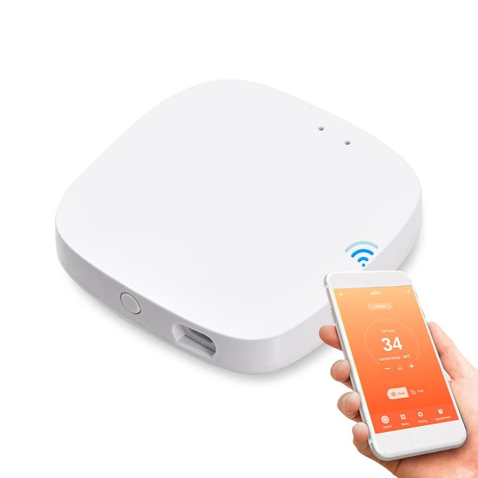 Zigbee 3.0 Gateway Hub Wireless Smart Home Bridge Ondersteuning SmartLife Tuya App Afstandsbediening WiFi wit