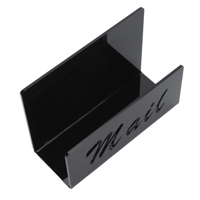 Posthouder Acryl Aanrecht Postorganizer Desktop Bestandsmap Briefsorteerder Enveloppehouder voor black