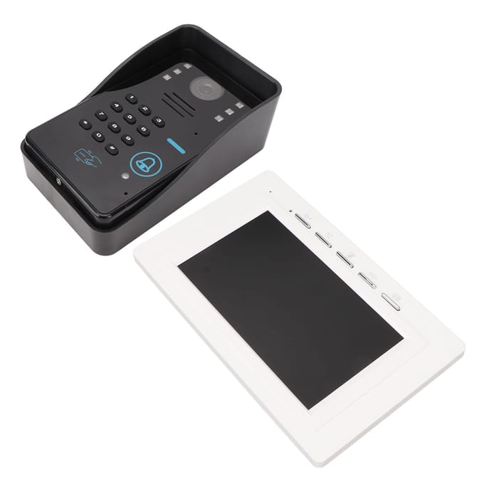 Draadloze Deurbel Camera 7-inch Binnendisplay RFID Infrarood Camera 1000TVL Draadloze Video Deurbel EU Plug