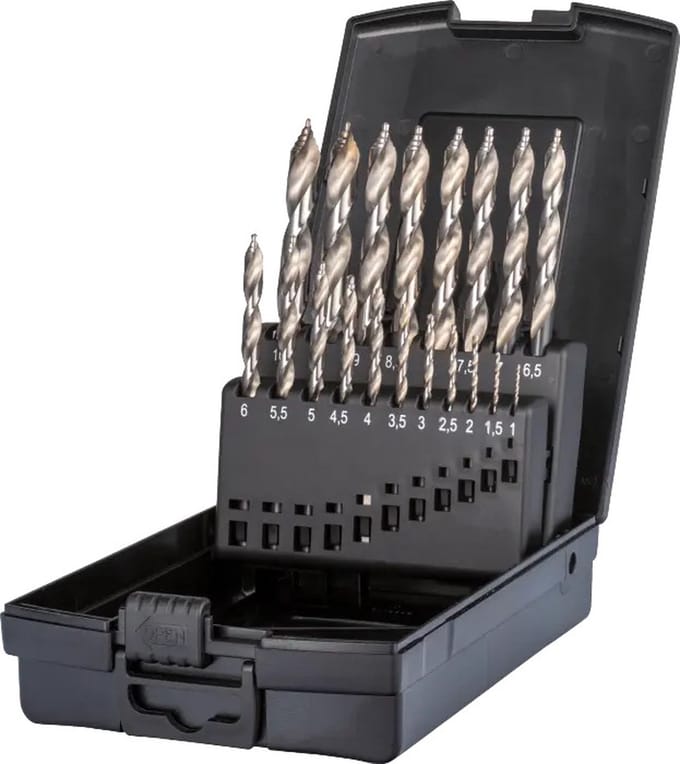 Phantom HSS Set Spiraalboren DIN 338 Step-point 11.443 1-10x0,5 mm - 191391000