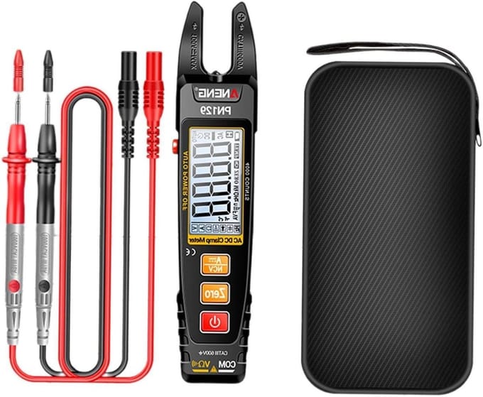 Digitale Multimeter - Stroommeter - Elektrische Metingen - Contactloze Spanningstest - Zakformaat - Zwart