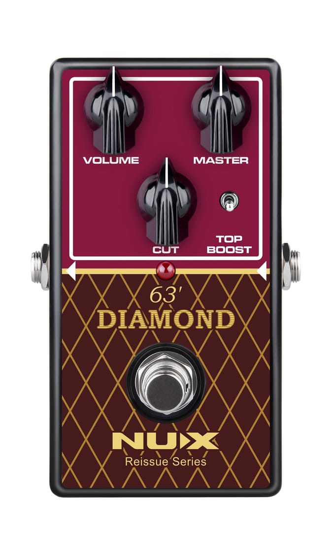 Overdrive effectpedaal - NUX 63' Diamond - Reissue Series - Analoog - True bypass