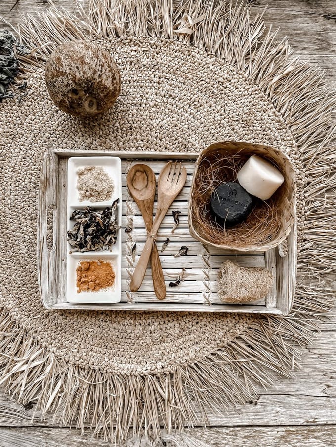 Monnarita - Teak Bestekset - Handgemaakt - Ecologisch