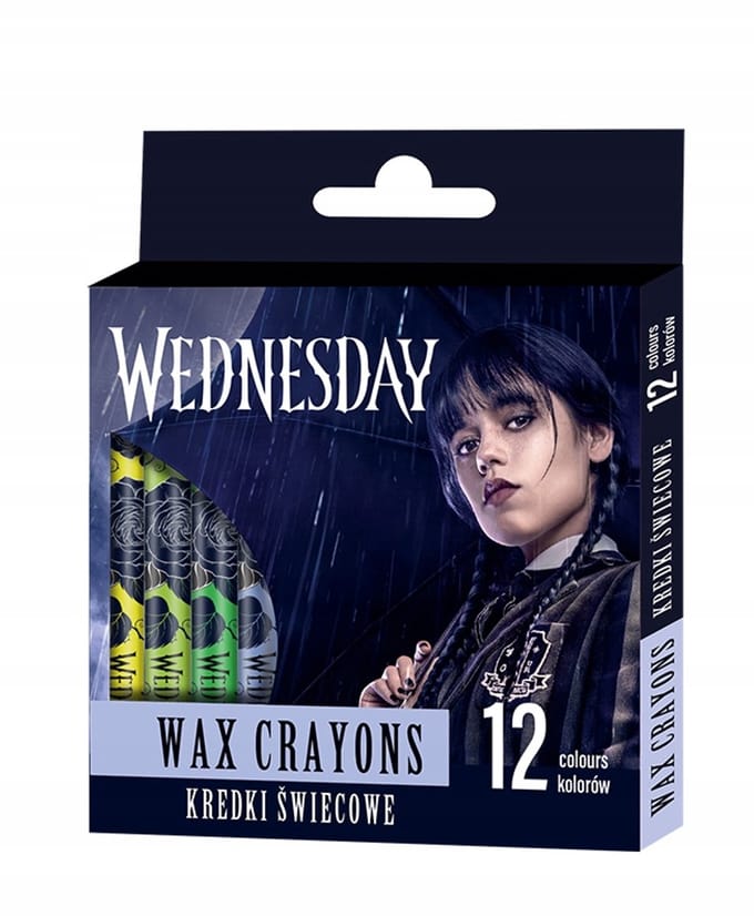 Wednesday Wasco-krijtjes Rond - 12 Kleuren - 8/90 mm
