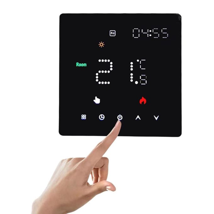 Tuya WIFI Temperatuurregelaar Wekelijks programmeerbare temperatuur Tijdinstelling Lichthelderheid K6MRH3A