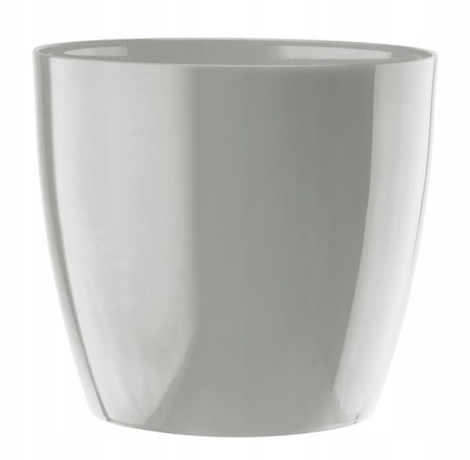 Grijze Glanzende Plantenbak Aga 18 cm