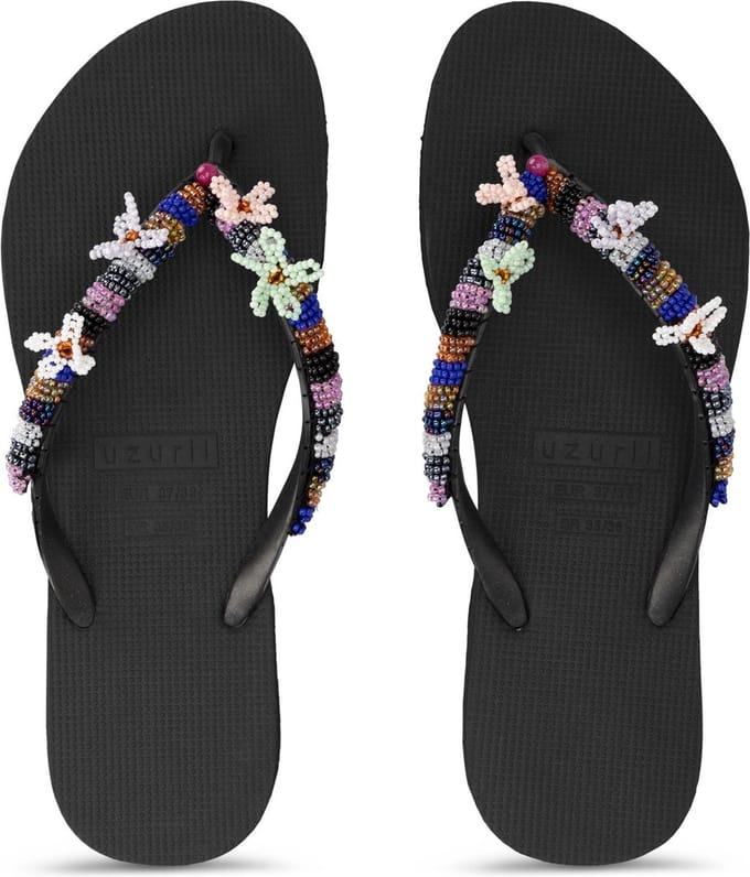 Uzurii | Teenslippers | Dames | Zwart | Maat 41/42