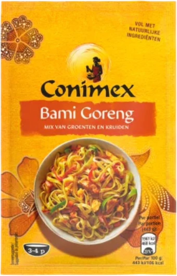 Conimex - Kruidenmix - Bami Goreng - 10 x 43 gram