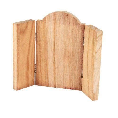 Creative Houten Drieluik Ikoon 18 X 22 Cm