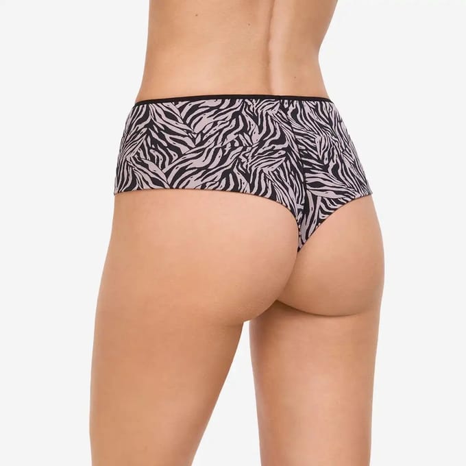 Avet dames hipstring - microfiber - Safari - Microfiber ondergoed - dames onderbroek - Groen / L