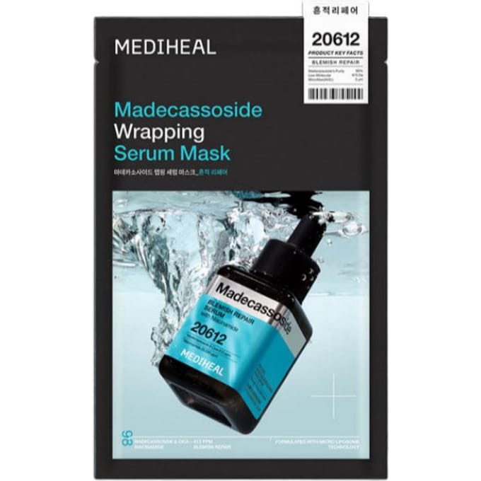 MEDIHEAL Wrapping Serum Masker 10 Stuks (6 soorten) Madecassoside black