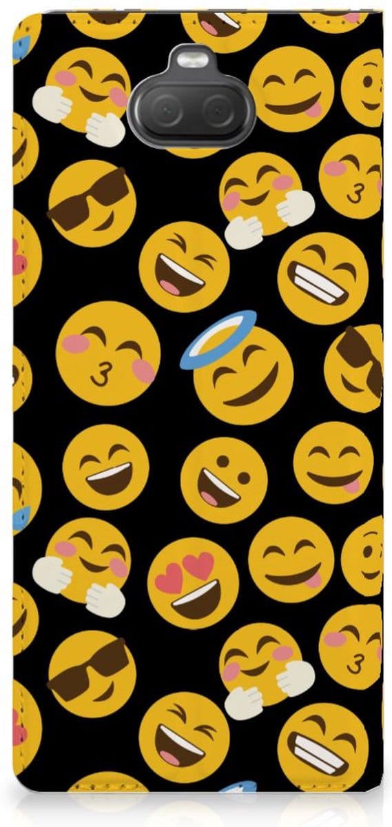 Sony Xperia 10 Plus Hoesje met Magneet Emoji