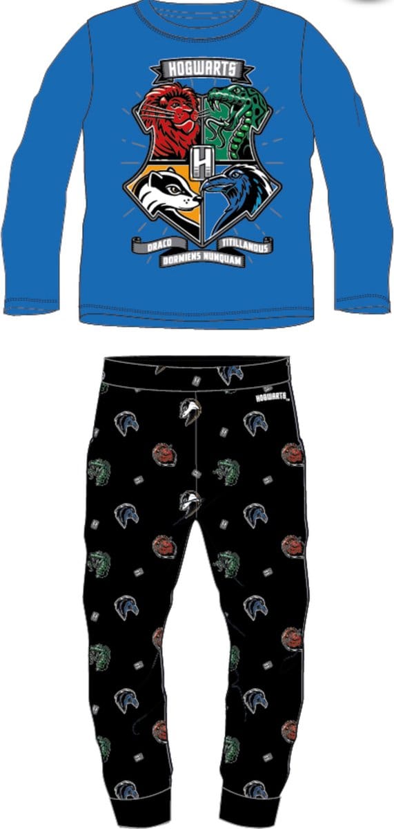 Harry Potter Pyjamaset Katoen Blauw Maat 104