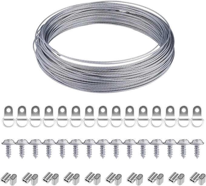 Dailygoods- Foto Ophangset - D-ring Haken - Aluminium