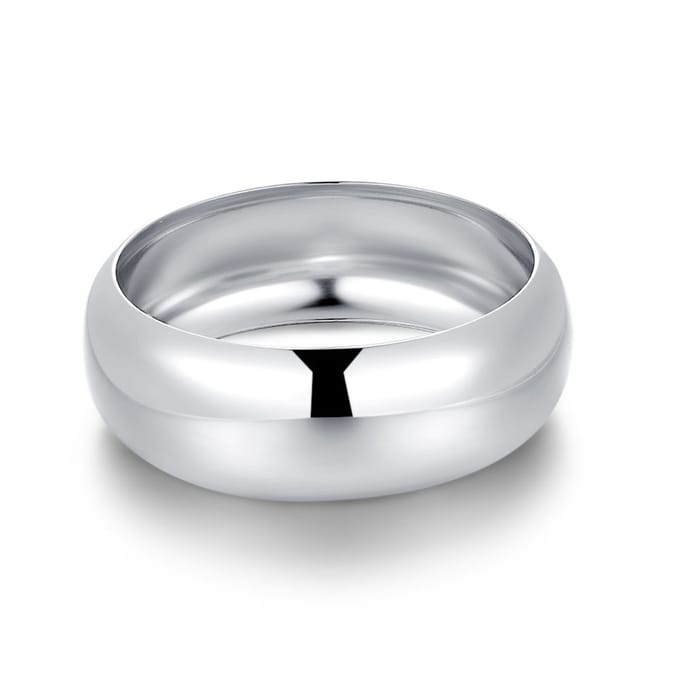 Twice As Nice Armband in edelstaal, gladde band Zilverkleurig 16cm