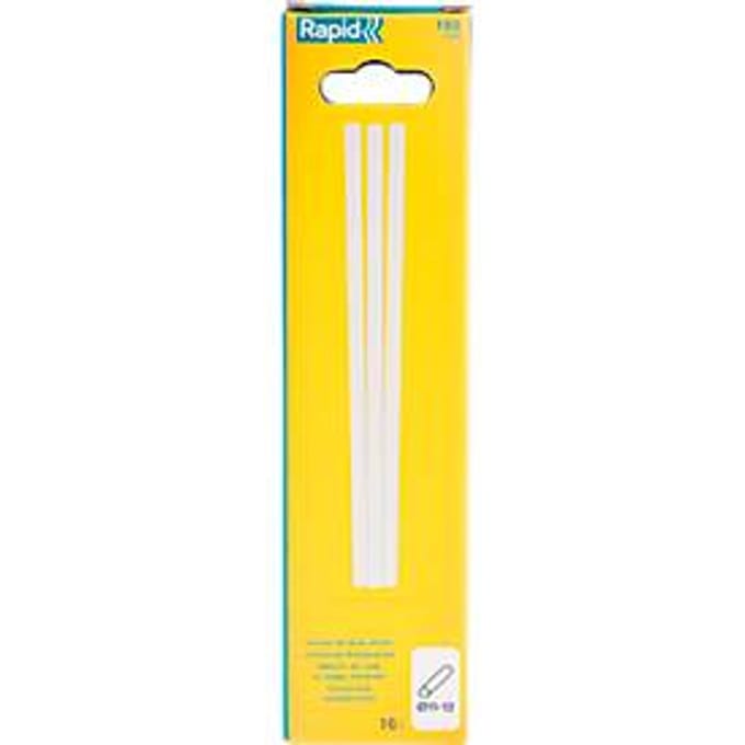 Rapid lijmsticks universeel, 12 x 190 mm, transparant, oplosmiddelvrij, 16 stuks
