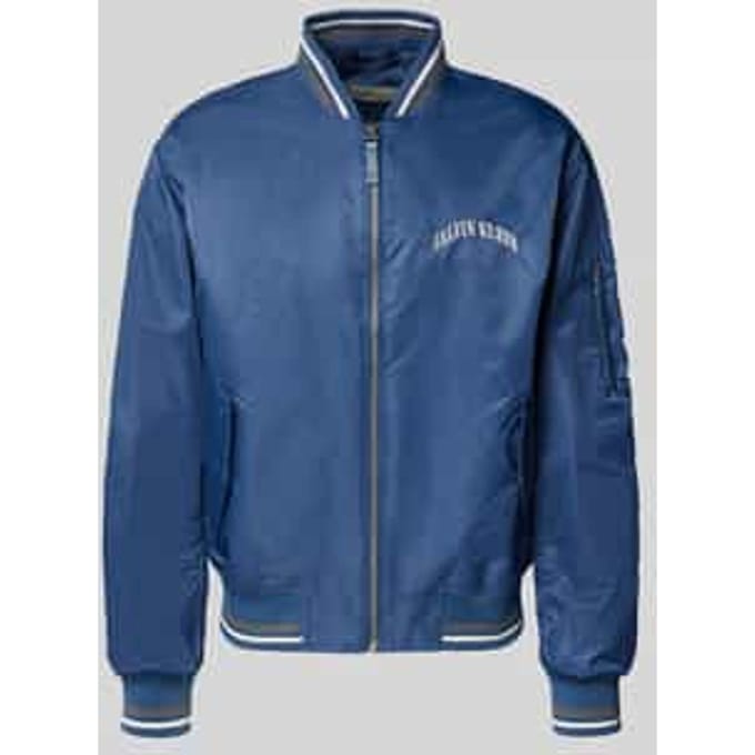 regular fit college-jack met labelstitching