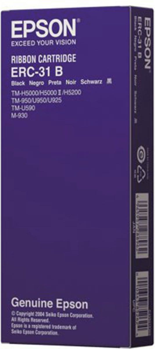 Epson Ribbon Cartridge TM-H5000/II, -U930/II, -U950/925, -U590, black (ERC31B)