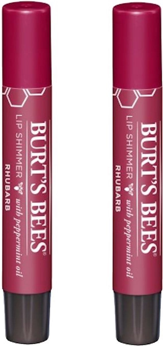 BURT'S BEES - Lip Shimmer Rhubarb - 2 Pak