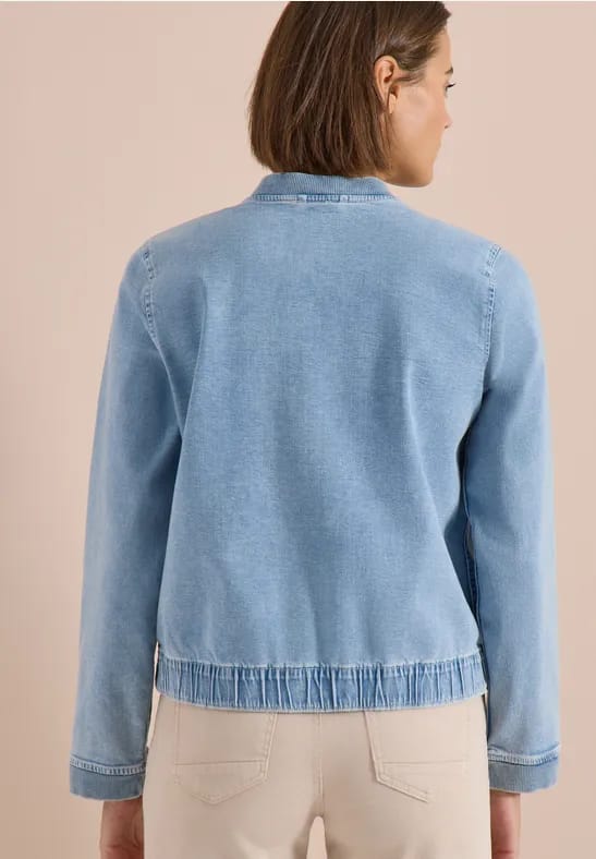 Blouson in denimkwaliteit met ritssluiting