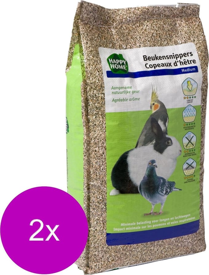 Happy Home Beukensnippers Medium 6 Mm - Bodembedekking - 2 x 50 l