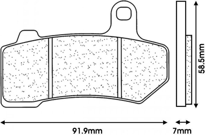 Plaquette de frein CL BRAKES pour Moto Harley Davidson 1584 Flht Electra Glide Std 2008 à 2020 Neuf