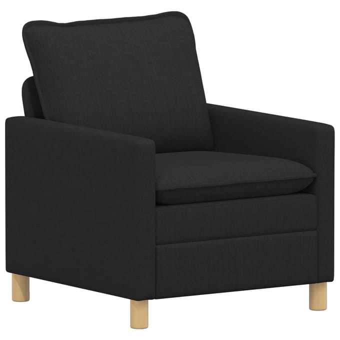 vidaXL - Bank - Zwart - 76 - x - 81 - x - 87,5 - cm - Stof