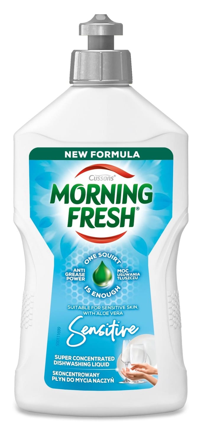 Cussons Morning Fresh Geconcentreerd Afwasmiddel - Sensitive 400 Ml