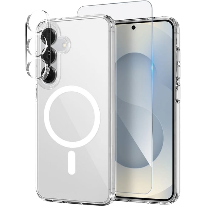 Northjo Samsung Galaxy S25 MagSafe 3-in-1 Protection Bundel Transparant